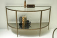 French Deco Style Antiqued Bronze Console Table 9