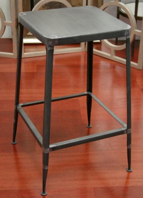 Raw Steel Counter Stool 8