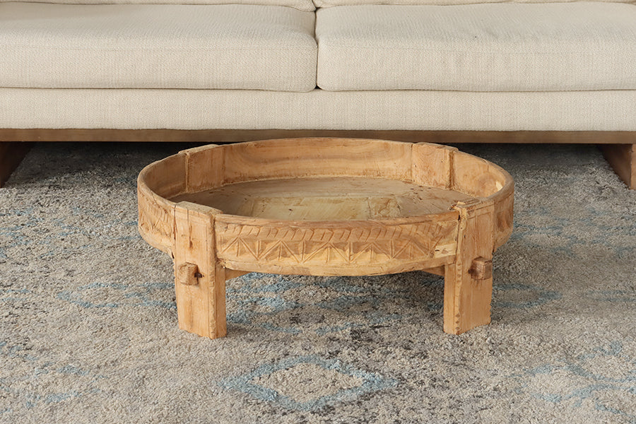 Antique Indian Style Low Tea Table