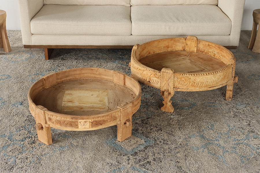 Antique Indian Style Low Tea Table