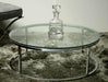 CT54GL Round Chrome and Glass Coffee Table 8
