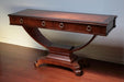Cherry and Walnut Burl Console Table 7