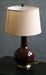 Chocolate Brown Porcelain Table Lamp 7