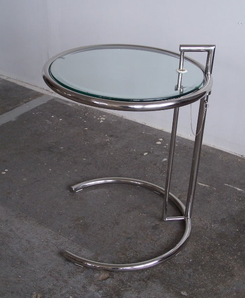 Chrome and Glass End Table 7