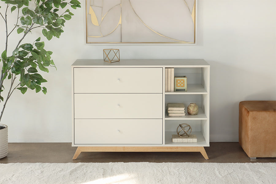 White 3-Drawer Nursery Dresser