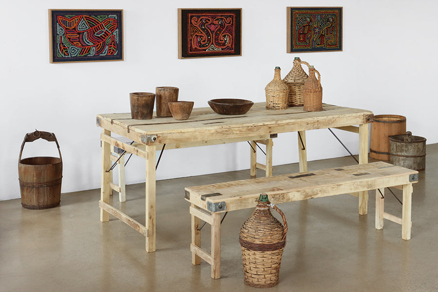 Long Antique Indian Wedding Table