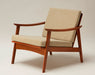 Danish Modern Lounge Chairs in Oatmeal Upholstery SV 9