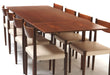 Danish Modern Teak Dining Table Expanded 7