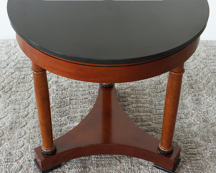 Mahogany and Marble Side Table