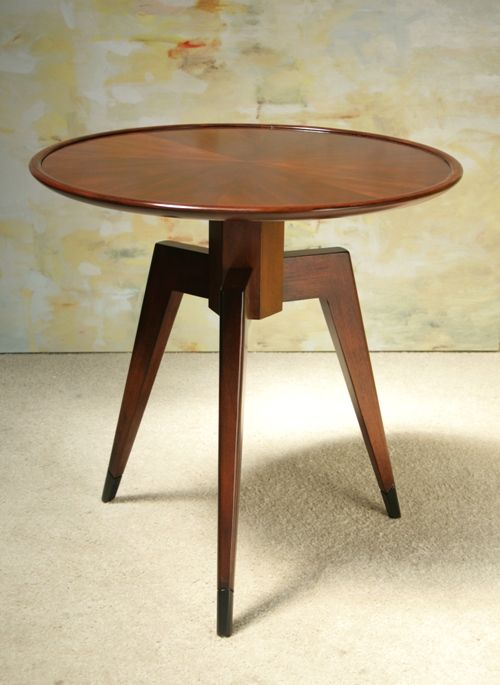 Mahogany Table with Walnut Finish 9