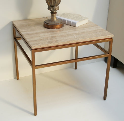 Mitchell Gold Van Dyke Stone Side Table 8