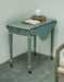 Blue Drop Leaf End Table 1