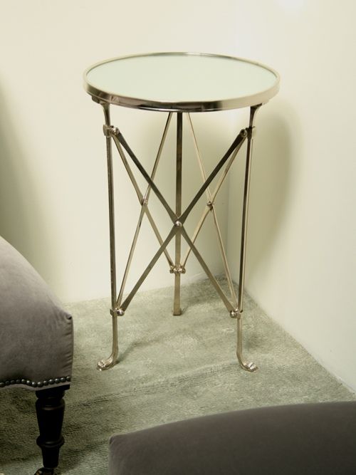 Nickel and Mirror Directoire Table 1