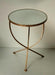 Antiqued Gold End Table with Mirror Top 8