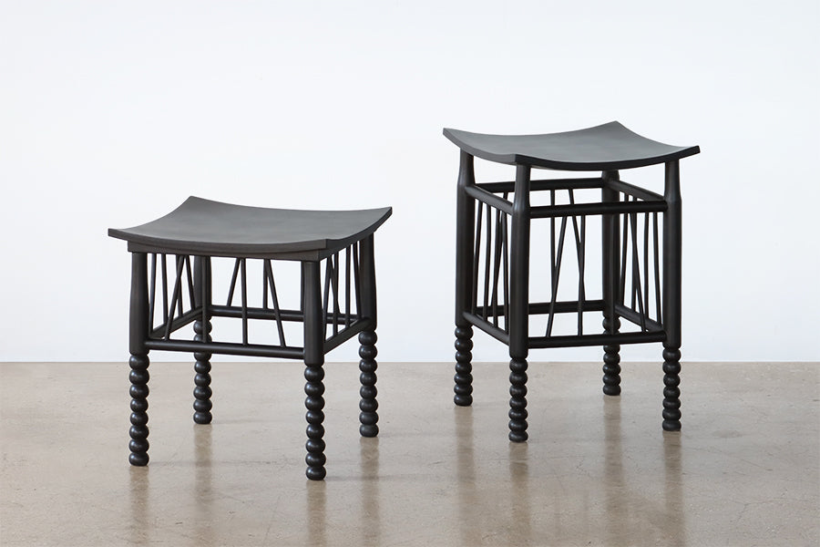 Pair of Asian-Style End Tables