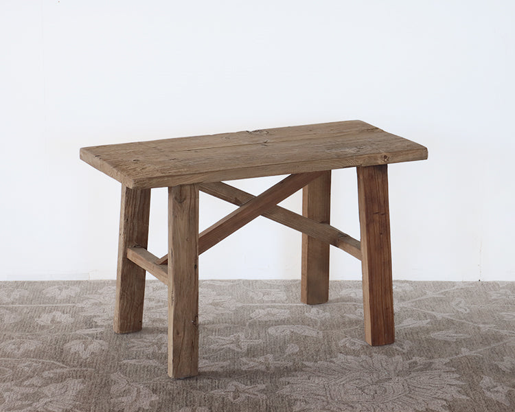 Rustic Reclaimed Elm End Table