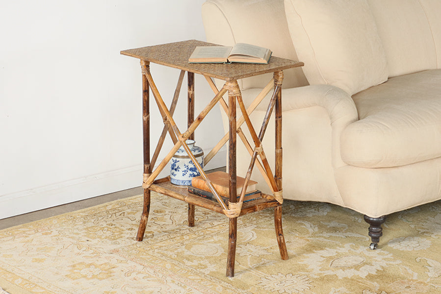 Rectangular Bamboo Side Table