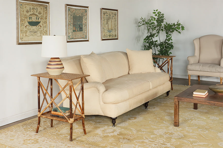 Rectangular Bamboo Side Table