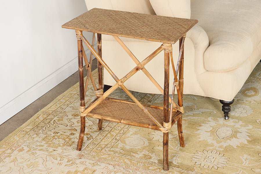 Rectangular Bamboo Side Table