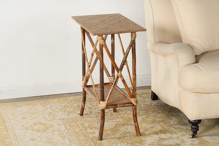 Rectangular Bamboo Side Table