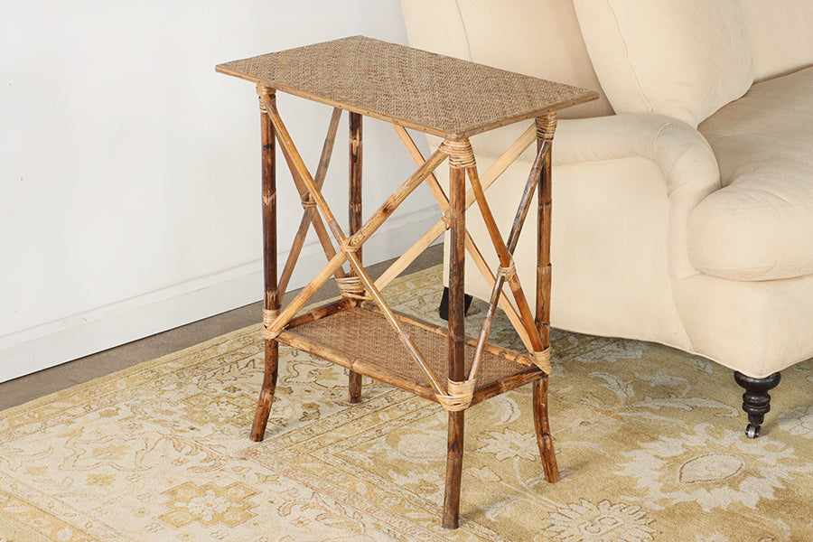 Rectangular Bamboo Side Table