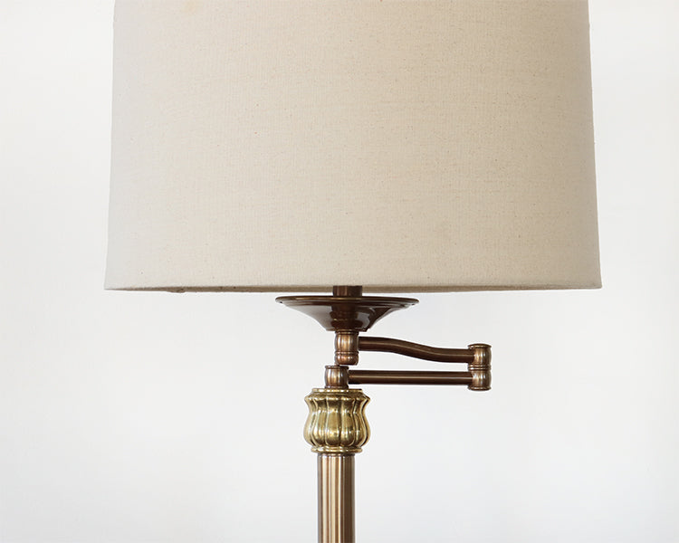 Brass Swing Arm Floor Lamp