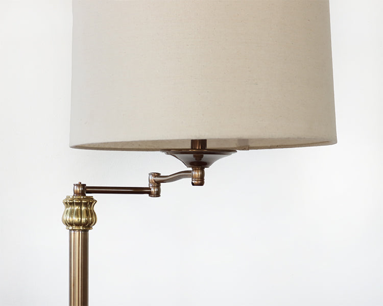 Brass Swing Arm Floor Lamp