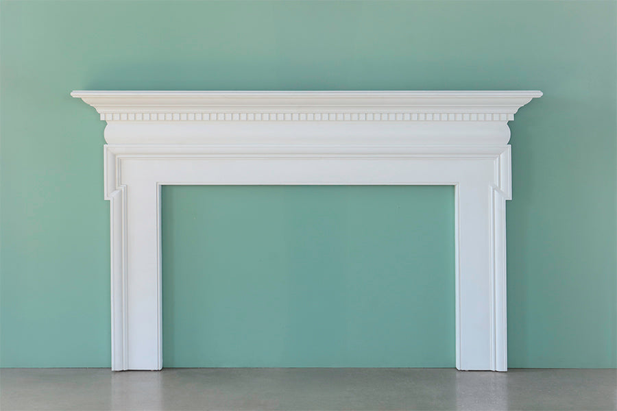 White Fireplace Mantel