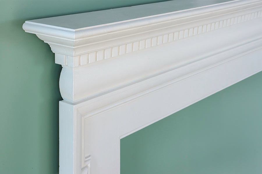 White Fireplace Mantel