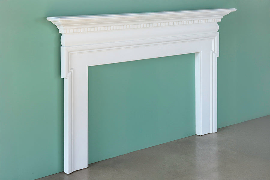 White Fireplace Mantel