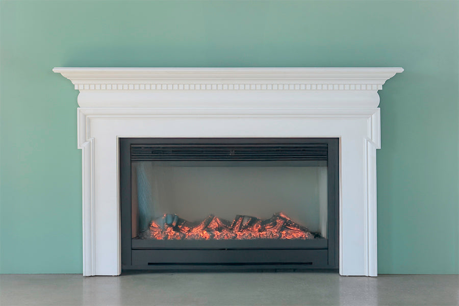 White Fireplace Mantel