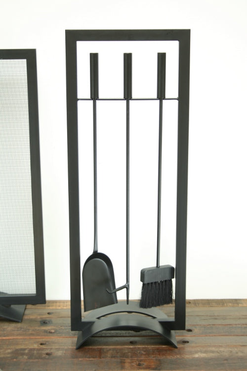 Black Fireplace Tool Set 1