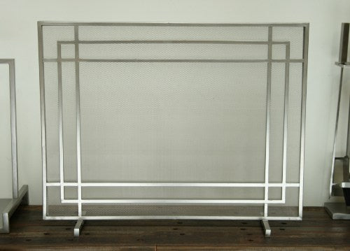 Pewter Fireplace Screen 1
