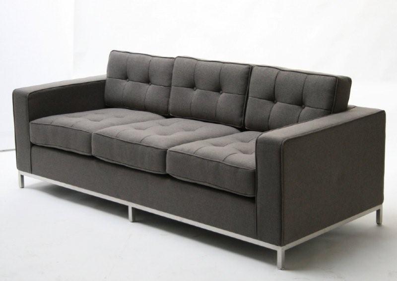 Grey Florence Knoll Style Sofa 8