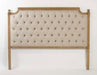 Louis Natural Oak Tufted Queen Headboard in Natural Linen 9