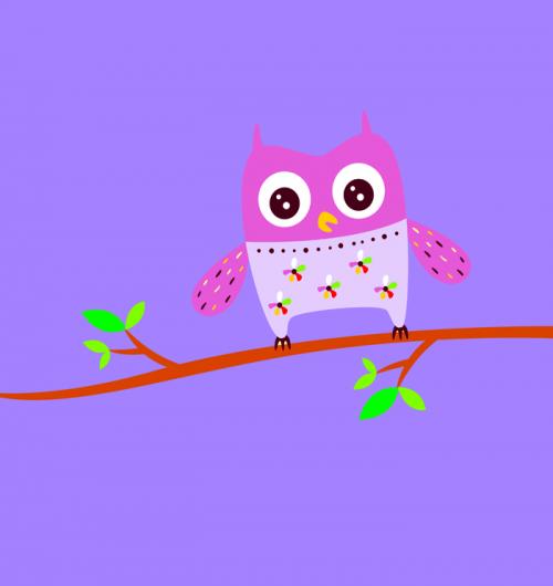 Spunky Owl Branch 23W x 23H 6