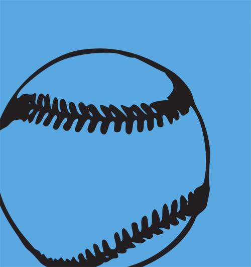 Blue Baseball 15W x 15H 7