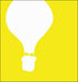 Neon Yellow Blimp 15W x 15H 6