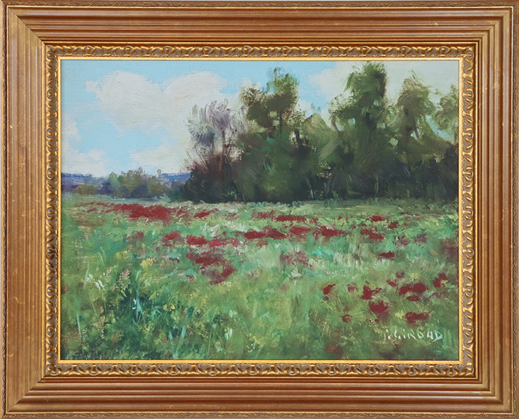 Field of Red Poppies 1  32W x 26H