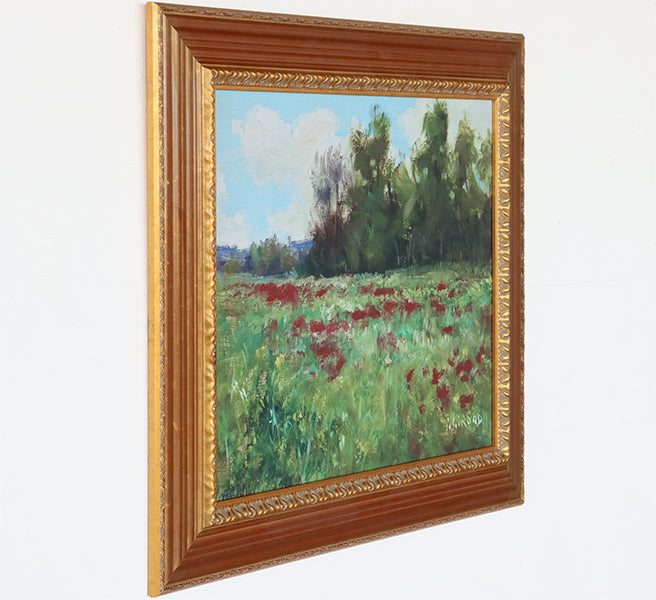 Field of Red Poppies 1  32W x 26H
