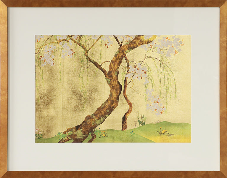 Cherry and Maple Tree 34W x 27H