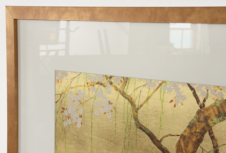 Cherry and Maple Tree 34W x 27H