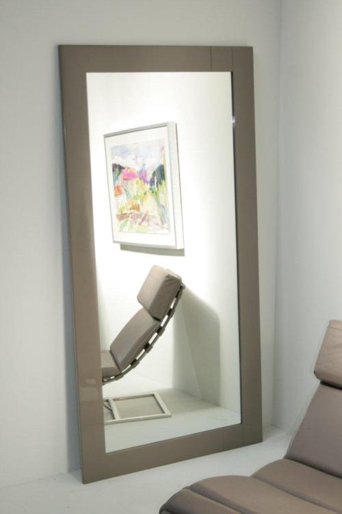 Rectangular Grey Lacquer Mirror 9