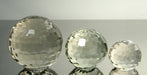 Set of 3 Glass Honeycomb Spheres 8