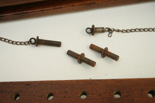 Antique Wood Easel hardware 9
