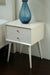 White Mid Century Nightstand 1