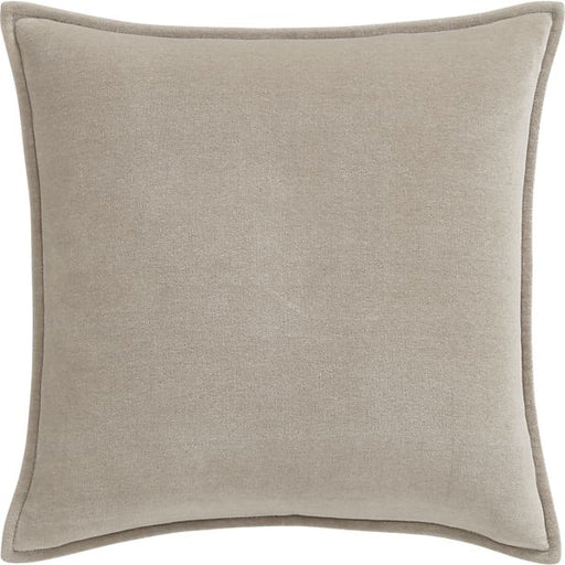 Greige Velvet Pillow 1