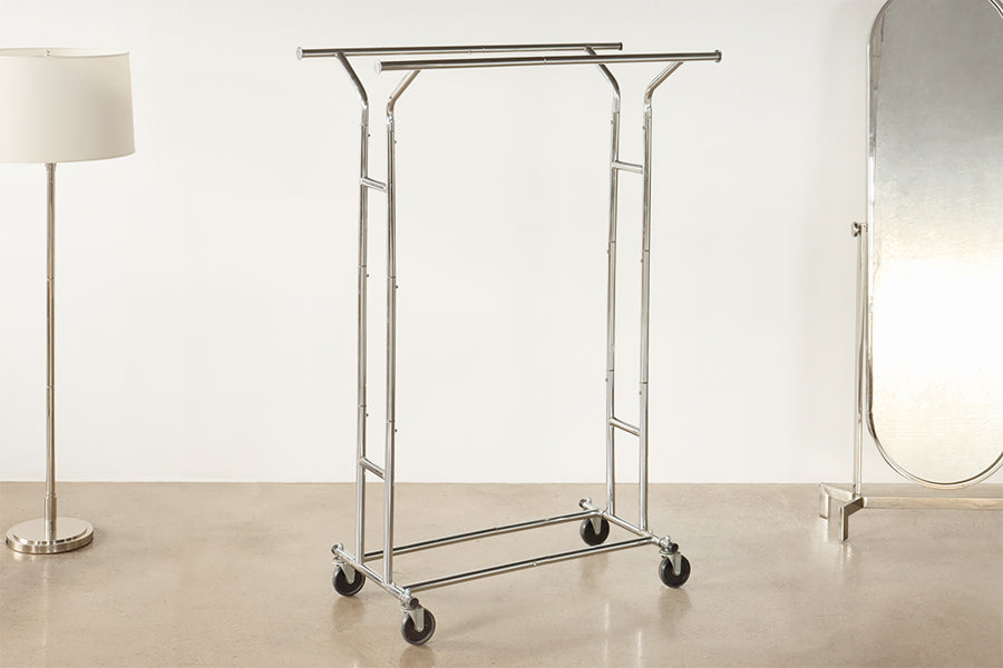Metal Garment Rolling Rack