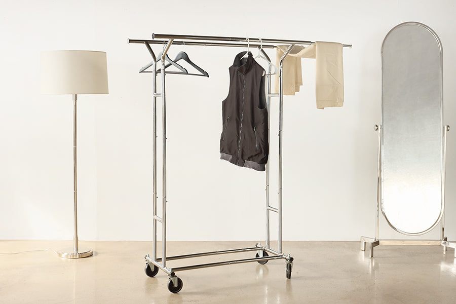 Metal Garment Rolling Rack
