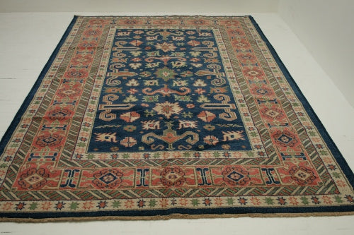 10 x 7 New Blue Wool Soltanabad Persian Rug 8